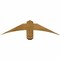 Ekena Millwork Bellingham Rough Sawn Timber Gable Bracket, Western Red Cedar, 36"W x 9"H x 4"D x 4"F, 6/12 Pitch GBW036X09X0404BEL00RWR - alternate 1